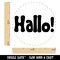 Hallo Dutch and German Greeting Hello Rubber Stamp for Stamping Crafting Planners
